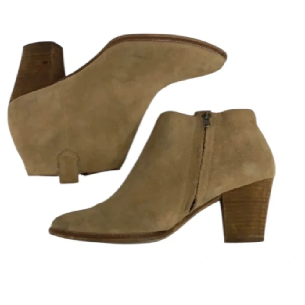 Authentic Madewell suede leather designer ankle boots booties size 9.5